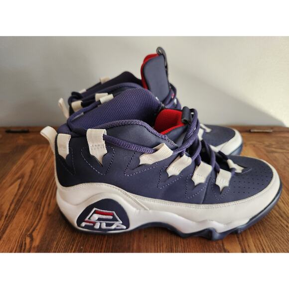 RARE Fila 95 Grant Hill 1 OG Navy Blue White Red 1VB90071-464 Size 8 EUC - Picture 4 of 12